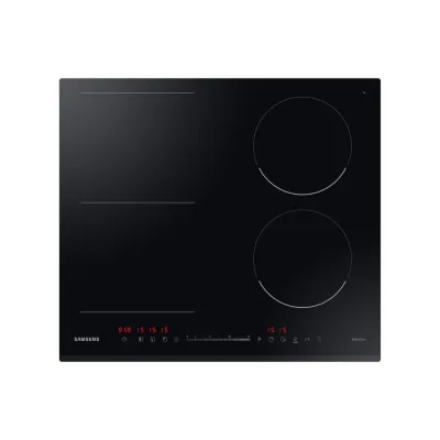 Samsung Piano cottura a induzione NZ64R3747BK in vetroceramica nero da 59 cm