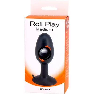 Seven Creations Roll Play Medium Plug Anale Silicone con Sfera Interna 10 cm
