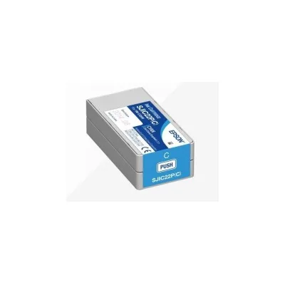 CARTUCCIA ORIGINALE EPSON SJIC22P(C) CIANO COLORWORKS TM C3500 C33S020602