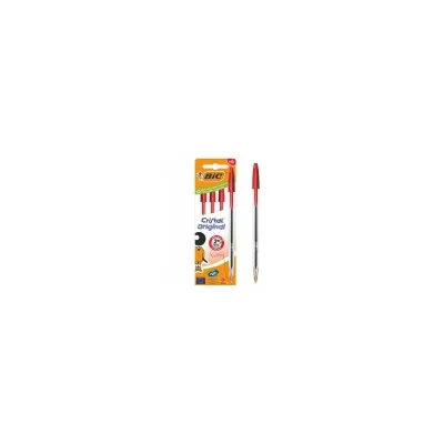 BIC CF4 CRISTAL MED ROSSO 1MM 516333