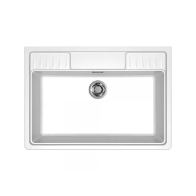 Elleci Lavello una vasca SPAZIO 900 LKS90096 finitura composito K96 bianco da 90x63.5 cm