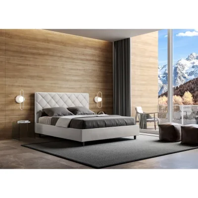Ityhome Letto matrimoniale Priya in similpelle da 160 cm