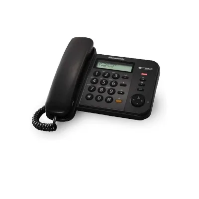 PANASONIC CORDLESS TELEFONO FISSO TS580 NERO KX-TS580EX1B