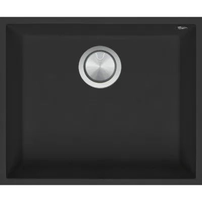PRONTA CONSEGNA - Barazza Lavello sottotop a una vasca SOUL 1QSO61NS finitura b_granite nero da 50x40 cm - IN PROMOZIONE FINO AL 5/09