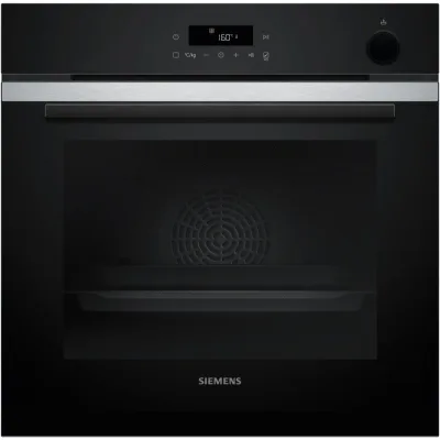 Siemens Forno pirolitico con vapore da incasso HR272GES3 finitura inox e vetro nero da 60 cm - PROMOZIONE ATTIVA FINO AL 19/10