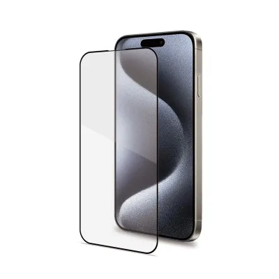 CELLY FULL GLASS IPHONE 15 PRO BLACK FULLGLASS1054BK
