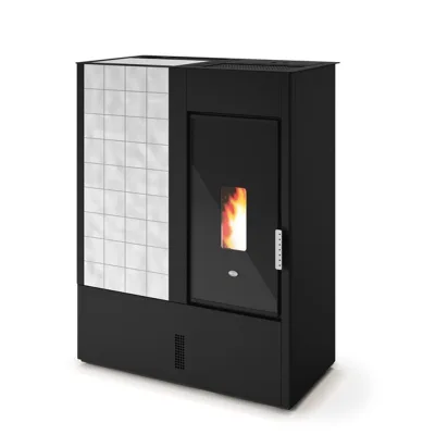 Eva Calòr Stufa a pellet a convezione naturale COSTANZA 9016003400 finitura bianco