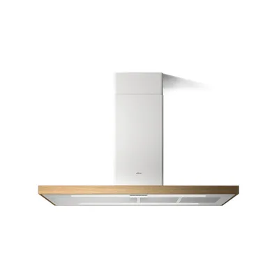 Elica Cappa aspirante a isola BIO ISLAND WH/A/120X53 ROVERE PRF0148081B finitura bianco da 120 cm - PROMO ATTIVA FINO AL 26/10
