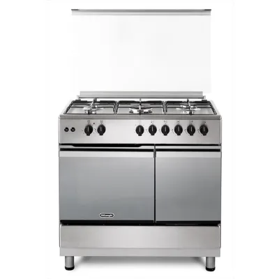 De Longhi Cucina a libera installazione DL965FGXB a 5 fuochi e forno elettrico in acciaio inox da 90 cm