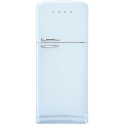 Smeg Frigorifero doppia porta con cerniere a destra a libera installazione FAB50RPB5 finitura azzurro da 80 cm - IN PROMOZIONE FINO AL 30/06