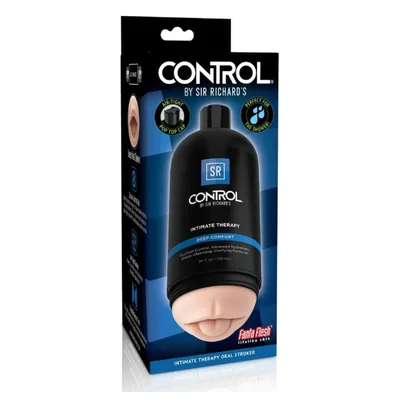 Sir Richard's Control Oral Stroker Masturbatore Uomo Fanta Flesh 21,6 cm