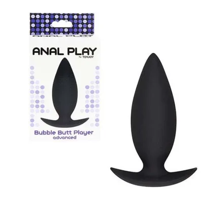 ToyJoy Bubble Butt Player Advanced Plug Anale Silicone Nero 10 cm Ø 3 cm