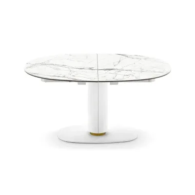 PRONTA CONSEGNA - Calligaris OUTLET Tavolo allungabile Elson CS4137-E 150 - piastra mt. P94,struttura mt. P94,piano cer(v) P9C,profilo mt. P15