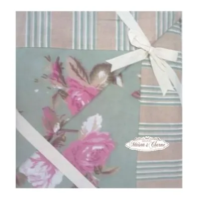 Completo Letto Matrimoniale FLOREAL Shabby