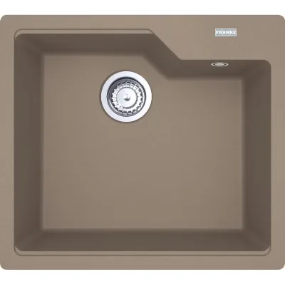 Franke: Lavello una vasca Vasche Sopratop Urban UBG 610-50 114.0686.794 finitura fragranite oyster da 56x50 cm