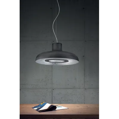 Minitallux Lampada a sospensione a LED Duetto 55 G in Ferro Spazzolato + Polvere argento