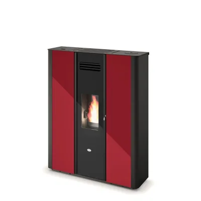 Eva Calòr Stufa a pellet slim EMILY 9016005200 finitura rosso