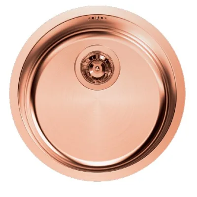 Foster Lavello rotondo a una vasca 1130 068 finitura acciaio PVD copper da Ø42.5 cm - IN PROMOZIONE FINO AL 30/06