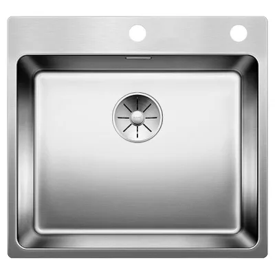Blanco Lavello una vasca ANDANO 500-IF/A 1519556 in acciaio inox da 54x50 cm - Sopratop/Filotop