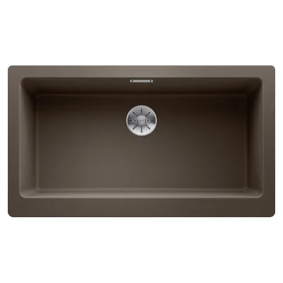 Blanco Lavello una vasca VINTERA XL 9-UF 1526108 finitura caffè da 89.6x51 cm - Filotop/Sottotop