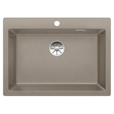 Blanco | Lavello una vasca PLEON 8 1518343 finitura tartufo da 70x51 cm - Sopratop