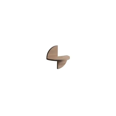 Altacorte Comodino a parete Petalo in legno rovere da 50 cm e h. 50 cm