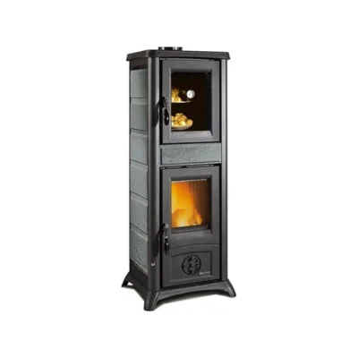La Nordica Stufa a legna con forno GEMMA FORNO.165 PETRA 3009310 finitura pietra naturale