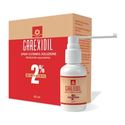 Carexidil 2% Spray Cutaneo Alopecia Androgenica 60 ml