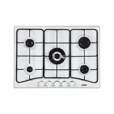 De Longhi Piano cottura a gas FFB 57 ASV finitura bianco da 68 cm