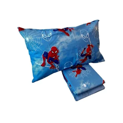 Completo lenzuola in cotone Spiderman Marvel per letto Singolo J969