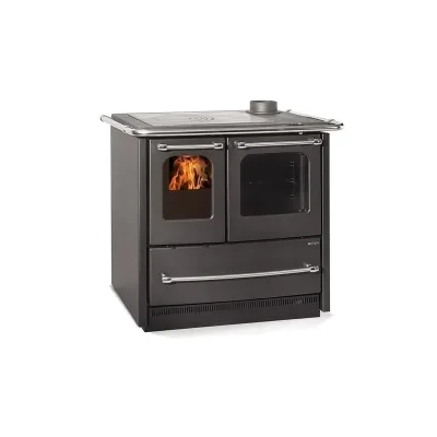 La Nordica Cucina a legna SOVRANA EASY.16 3007030 finitura nero antracite