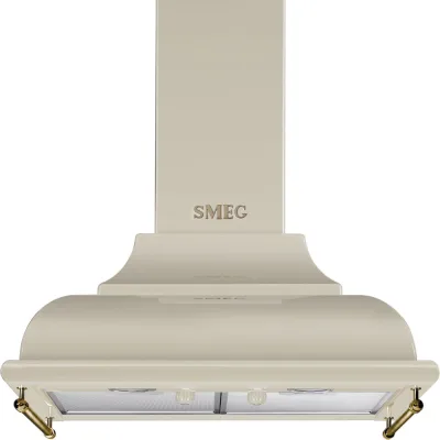 Smeg Cappa aspirante decorativa a muro KC16POE finitura panna da 60 cm - IN PROMOZIONE FINO AL 30/06