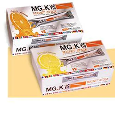 Mg.K Vis Pocket Stick Arancia Integratore Energetico 12 Bustine