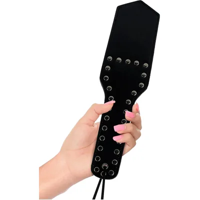 Sculacciatore doppio Luxury Round Double fetish bondage BDSM sadomaso nero rosso