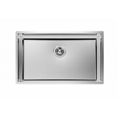 Foster Lavello una vasca 1257 850 finitura acciaio inox da 78x47 cm