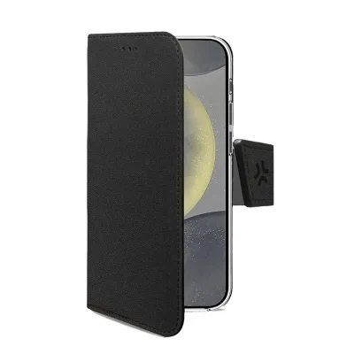 CELLY WALLY CASE GALAXY S25 5G/EE BLACK WALLY1120