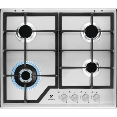 Electrolux | Piano cottura a gas Slim Profile KGS6436SX finitura inox da 60 cm