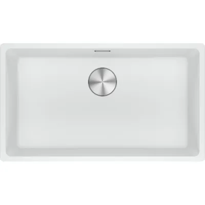 Franke: Lavello una vasca Vasche Sopratop Maris MRG 610-72 114.0661.654 finitura fragranite bianco da 76x44 cm