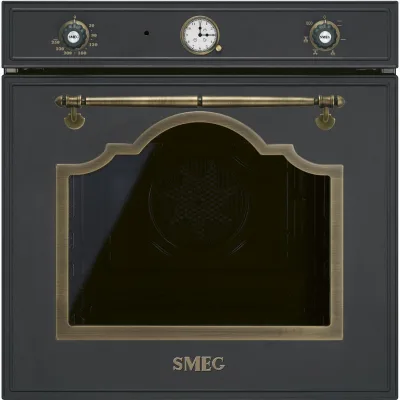 PRONTA CONSEGNA - Smeg Forno ventilato SF67C1AO finitura antracite e ottone da 60 cm