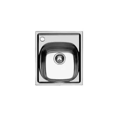 Foster Lavello una vasca 1144 062 finitura acciaio inox da 44x50 cm - Vasca a sinistra - IN PROMOZIONE FINO AL 30/06