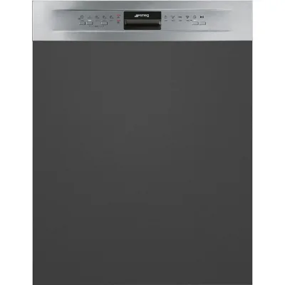 Smeg Lavastoviglie parzialmente integrata da incasso PL292DX con frontalino acciaio inox da 60 cm