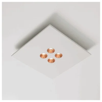 Minitallux Plafoniera a LED Confort 4Q in diverse finiture by Icone Luce