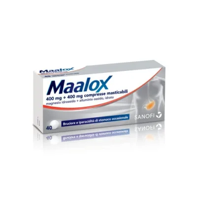 MAALOX*40CPR MAST 400MG+400MG