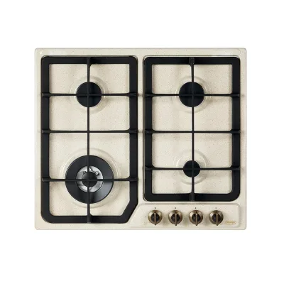 PRONTA CONSEGNA - De Longhi Piano cottura a gas AVF 46 PRO finitura avena da 58 cm