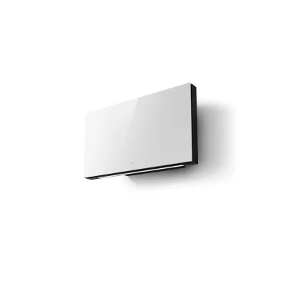 Elica Cappa filtrante a parete PLAT @ WH/F/80 PRF0165712A finitura vetro bianco da 80 cm