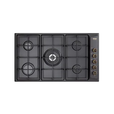 De Longhi Piano cottura a gas ANL 59 PRO finitura antracite da 90 cm