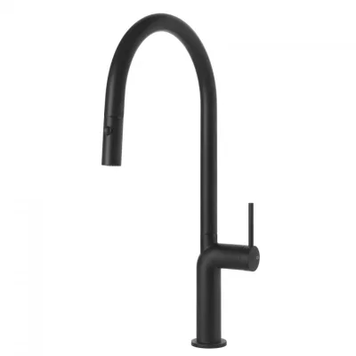 PRONTA CONSEGNA - Gessi Miscelatore monocomando con doccetta estraibile Stelo Collection 60303 299 finitura Matte Black - IN PROMOZIONE FINO AL 5/09