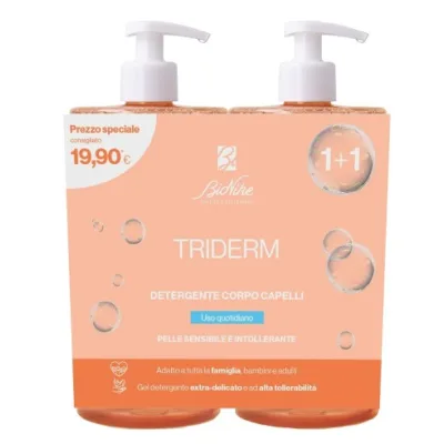 BIONIKE TRIDERM BIPACK DETERGENTE CORPO CAPELLI 2X750ML