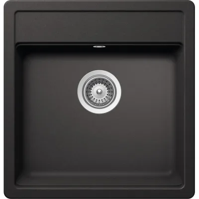 Schock Lavello una vasca NEMO N100XS NEMN100XS13 finitura nero assoluto da 40.6x50.8 cm