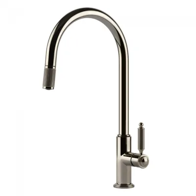 Gessi Miscelatore monocomando con doccetta estraibile Venti20 60622 720 finitura Nickel PVD